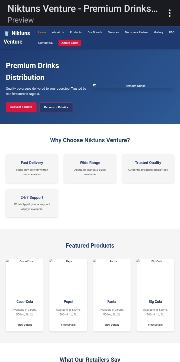 Tech Solutions Business Website